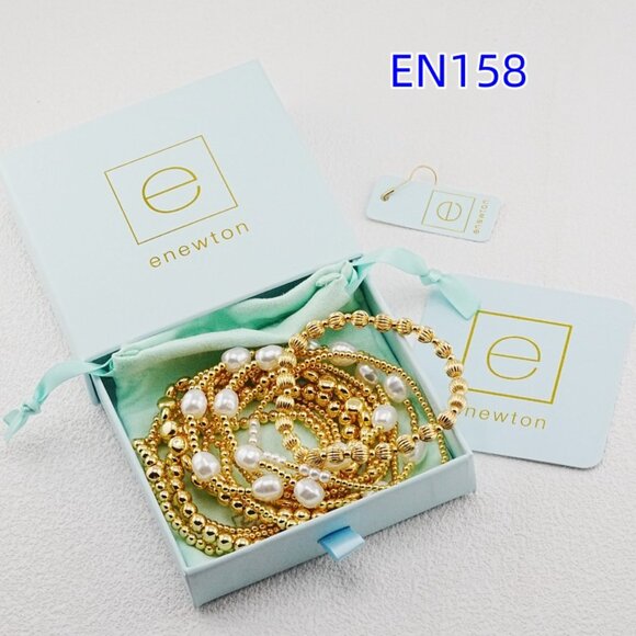 Enewton Gold Beads & White Pearl Bracelet Set - Picture 6 of 7